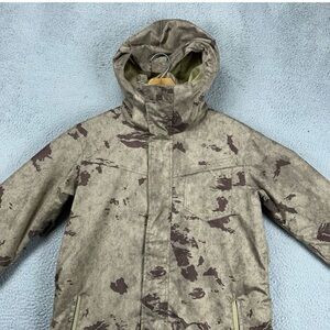 Quiksilver Jacket. Insulated. w/ hood. Zippered armpits & Pass pocket on sleeve